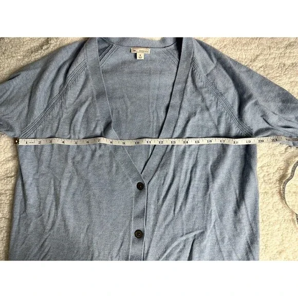 Gap Light Blue Cardigan Sweater Very Soft Medium - Picture 8 of 9